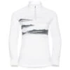 ODLO BERRA GRAPHIC MIDLAYER 1/2 ZIP W WHITE 23