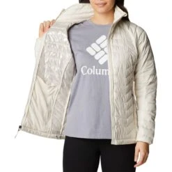 COLUMBIA POWDER LITE JKT W CHALK 23 -Warm Winter Outlet Store 9 95863 powder lite jkt w chalk 1699061 190 03