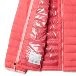 COLUMBIA POWDER LITE GIRLS HOODED JKT BRIGHT GERANIUM 22 -Warm Winter Outlet Store 9 95874 powder lite girls hooded jkt bright geranium 1802931 673 03