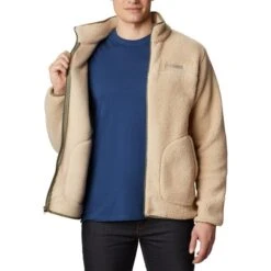 COLUMBIA RUGGED RIDGE II SHERPA FLEECE ANCIENT FOSSIL, STONE GREEN 23 -Warm Winter Outlet Store 9 95928 rugged ridge ii sherpa fleece ancient fossil stone green 1911112 271 03